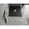 Mexen Hugo obdĺžnikový sprchovací kút SMC 120 x 100 cm, čierny, krytka inox - 42701012-X