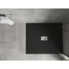 Mexen Hugo obdĺžnikový sprchový kút SMC 140 x 100 cm, čierny, krytka inox - 42701014-X