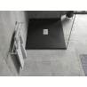 Mexen Hugo obdĺžnikový sprchový kút SMC 140 x 100 cm, čierny, krytka inox - 42701014-X