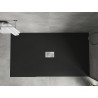 Mexen Hugo obdĺžniková sprchová vanička SMC 150 x 100 cm, čierna, krytka inox - 42701015-X