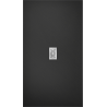 Mexen Hugo obdelnikový sprchový kout SMC 170 x 100 cm, černý, kryt inox - 42701017-X
