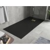 Mexen Hugo obdĺžnikový sprchovací kút SMC 180 x 80 cm, čierny, zlatá krytka - 42708018-G