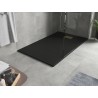 Mexen Hugo rectangular shower tray SMC 150 x 80 cm, black, gold cover - 42708015-G