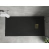Mexen Hugo obdĺžniková sprchová vanička SMC 170 x 80 cm, čierna, krytka zlatá - 42708017-G