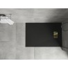 Mexen Hugo obdĺžniková vanička SMC 100 x 90 cm, čierna, zlatá krytka - 42709010-G