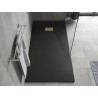 Mexen Hugo SMC obdĺžnikový sprchovací kút 180 x 90 cm, čierny, zlatá krytka - 42709018-G