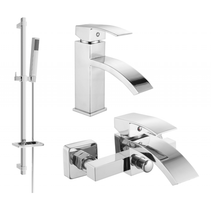 Mexen Libra DQ77 vaňový set, chróm - 745103DQ77-00