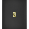 Mexen Hugo obdĺžnikový sprchový kút SMC 130 x 100 cm, čierny, kryt zlatý - 42701013-G