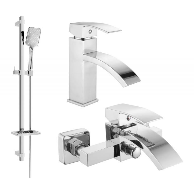 Mexen Libra DQ62 vaňový set, chróm - 745103DQ62-00