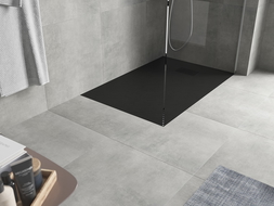 Mexen Hugo obdĺžnikový sprchový kút SMC 90 x 70 cm, čierny, čierna krytka - 42707090-B