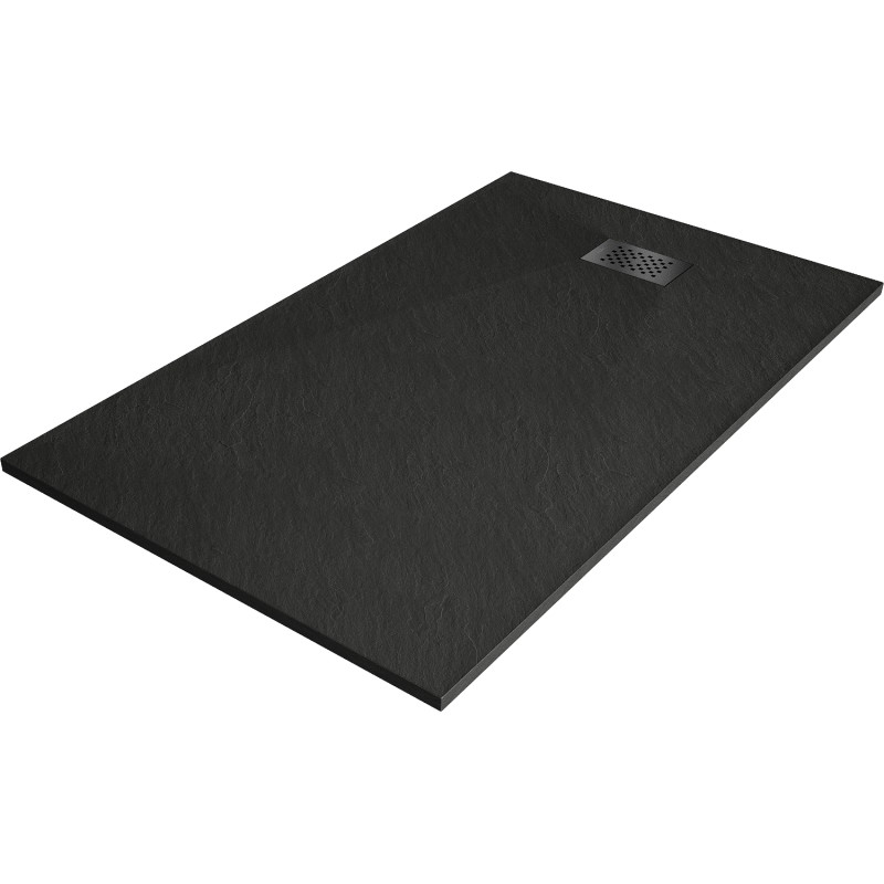 Mexen Hugo rectangularny sprchový kút SMC 150 x 70 cm, čierny, maskovacia čierna - 42707015-B