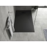 Mexen Hugo obdĺžnikový sprchový kút SMC 150 x 80 cm, čierny, čierny kryt - 42708015-B