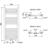 Mexen Ares elektrický radiátor 900 x 400 mm, 300 W, zlatý - W102-0900-400-2300-50