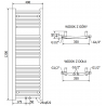 Mexen Ares elektrický radiátor 1200 x 400 mm, 300 W, zlatý - W102-1200-400-2300-50
