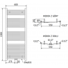 Mexen Ares elektrický radiátor 1500 x 600 mm, 900 W, biely - W102-1500-600-2900-20