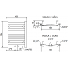 Mexen Ares elektrický radiátor 500 x 400 mm, 300 W, biely - W102-0500-400-6300-20