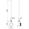 Mexen Ares elektrický radiátor 900 x 400 mm, 300 W, biely - W102-0900-400-6300-20