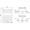 Mexen Mars elektrický radiátor 500 x 400 mm, 300 W, antracit - W110-0500-400-2300-66