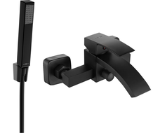 Mexen Libra R77 vaňová batéria so sprchovou súpravou, čierna - 74513R77-70