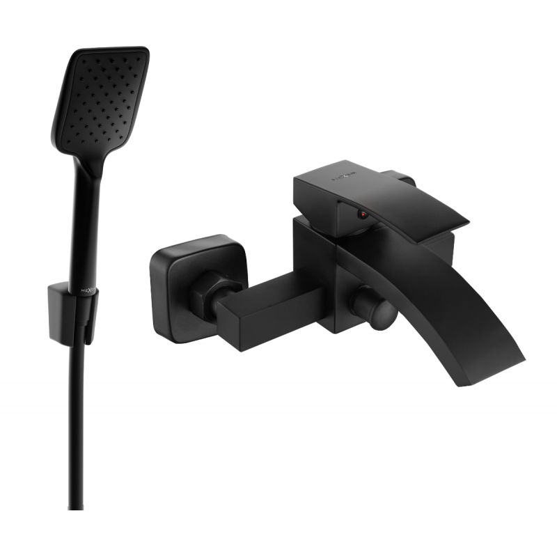 Mexen Libra R62 vaňová batéria so sprchovou súpravou, čierna - 74513R62-70