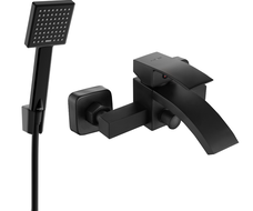 Mexen Libra R45 vaňová batéria so sprchovou súpravou, čierna - 74513R45-70