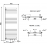 Mexen Mars elektrický radiátor 900 x 400 mm, 300 W, biely - W110-0900-400-6300-20