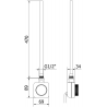 Mexen Mars elektrický radiátor 1200 x 500 mm, 500 W, čierny - W110-1200-500-6500-70
