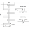 Mexen Jari elektrický radiátor 1005 x 550 mm, 300 W, čierny - W115-1005-550-2300-70