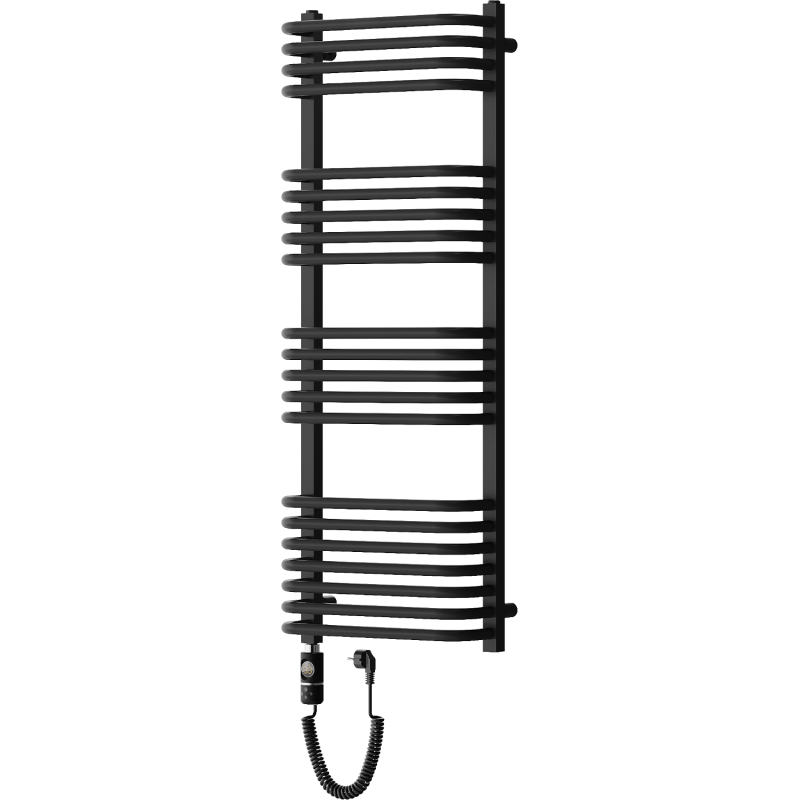 Mexen Apollo elektrický radiátor 1210 x 450 mm, 600 W, čierny - W117-1210-450-2600-70