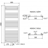 Mexen Hades elektrický radiátor 1500 x 600 mm, 900 W, čierny - W104-1500-600-2900-70