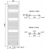 Mexen Hades elektrický radiátor 1800 x 500 mm, 900 W, biely - W104-1800-500-2900-20