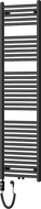Mexen Hades elektrický radiátor 1800 x 500 mm, 900 W, čierny - W104-1800-500-2900-70