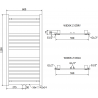 Mexen Uran Elektrický Radiátor 1200 x 600 mm, 600 W, Čierny - W105-1200-600-2600-70