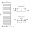 Mexen Pluton elektrický ohrievač 1450 x 600 mm, 900 W, čierny - W106-1450-600-2900-70