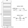 Mexen Pluton elektrický radiátor 1700 x 600 mm, 900 W, biely - W106-1700-600-2900-20