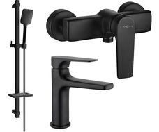 Mexen Lynx DQ62 sprchová sada, čierna - 745904DQ62-70