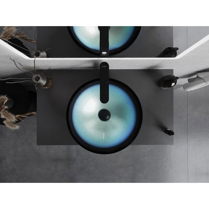 Mexen Mira sklenené umývadlo na dosku 42 x 42 cm, modré - 24124247