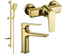 Mexen Lynx DF62 sprchová sada, zlatá - 745904DF62-50