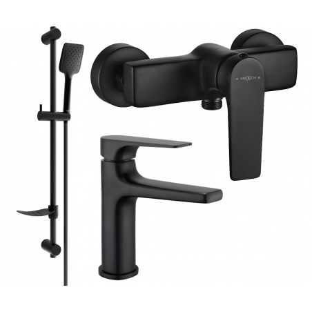Mexen Lynx DF62 sprchová sada, čierna - 745904DF62-70