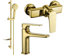 Mexen Lynx DF40 sprchová sada, zlatá - 745904DF40-50