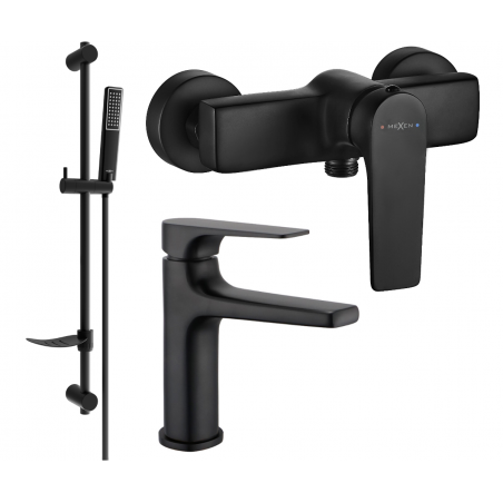 Mexen Lynx DF72 sprchová sada, čierna - 745904DF72-70