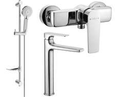 Mexen Lynx DF40 sprchová sada, chróm - 745914DF40-00