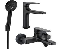 Mexen Lynx R40 kúpeľňová sada, čierna - 745903R40-70