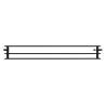 Mexen CVH30 Hygiena radiátor plátový 900 x 2600 mm, pripojenie dolné, 5367 W, čierny - W630H-090-260-70