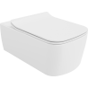 Mexen York miska wc Rimless s doskou pomaly klesajúcou slim, duroplast, biela lesk - 30114000