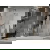 Mexen Lima skladací sprchový kút 120 x 70 cm, priehľadný, čierny - 856-120-070-70-00