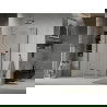 Mexen Lima skladací sprchový kút 120 x 70 cm, priehľadný, čierny - 856-120-070-70-00
