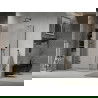 Mexen Lima skladací sprchový kút 120 x 70 cm, priehľadný, čierny - 856-120-070-70-00