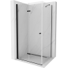 Mexen Lima skladací sprchový kút 120 x 70 cm, priehľadný, čierny - 856-120-070-70-00
