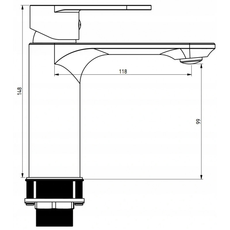 Mexen Milo DF40 vaňová sada, zlatá - 71303DF40-50